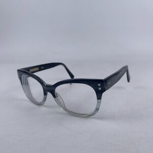 Derek Lam 239 Unisex Eyeglasses Frame Black Gray Plastic Cat Eye 50-19-143 mm‎
